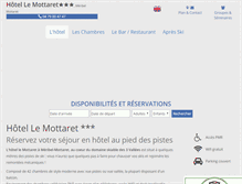 Tablet Screenshot of hotellemottaret.com